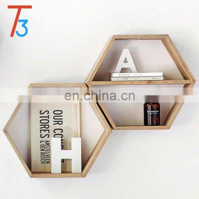 Wholesale Home Decoration Unfinished antique Wood Wall Shelf