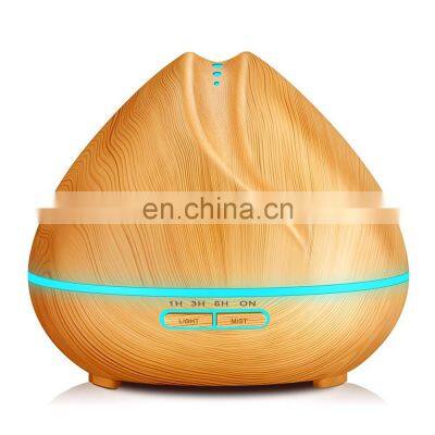 Waterless Auto Shut-Off 400ml Ultrasonic Aroma Humidifier with 7 Color Lights