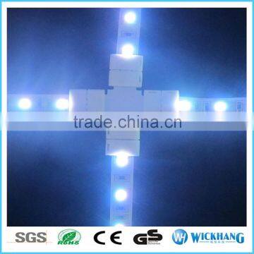 RGB 10 mm 4 Pin + X Sharp PCB FPC Board Splitter LED Strip Connector for SMD 5050 RGB LED Strip Light photo-4