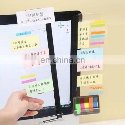 Acrylic Transparent Computer Display Memo Holder Message Board for Sticky Note for Monitor photo-3