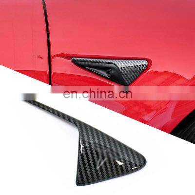 Accessories Parts Fender Camera Cover Side Vent  Decoration Protector For Tesla Model 3 2017-2020