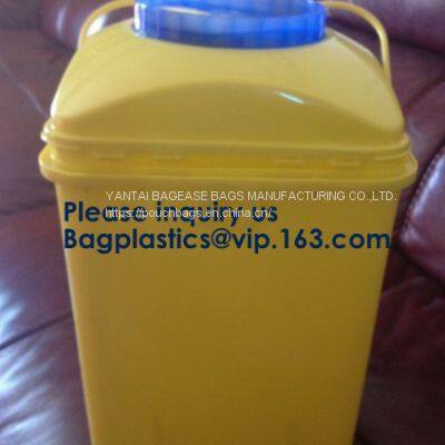 BIOHAZARD WASTE CONTAINERS, PLASTIC STORAGE BOX, MEDICAL TOOL BOX, SHARP CONTAINER, SAFETY BOX, Disposable Hospital Bioh photo-4