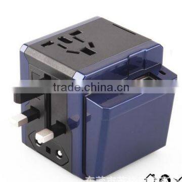 World Travel Adapter With Dual USB Charging Ports photo-2