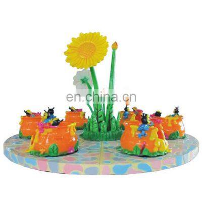 Amusement park kids outdoor christmas merry go round carousel