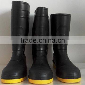 2016 Fashion Men Safety Boots ,pvc Rain Boots for Mining Working Boots