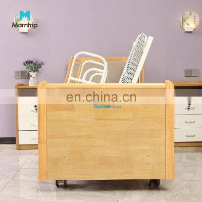Luxurious Medical Home Care 8 Function Electric Automatic Hospital Rotating Bed for Elderly Patient Nursing photo-4