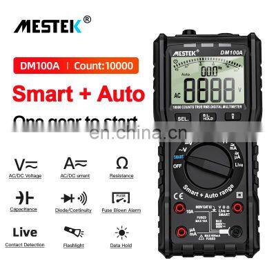Digital Multimeter Tester DM100A Auto Range Multimetro 10000 Counts Measure Ohm Volt Amp Capacitor Tester Multimeters photo-2