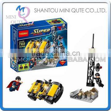 Mini Qute DECOOL Marvel Avenger super hero Superman Eagle Eye chariot building block action figure educational toy NO.7103