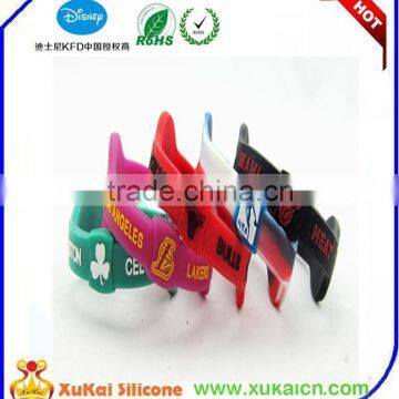 Cheap colorful printed silicone wristband