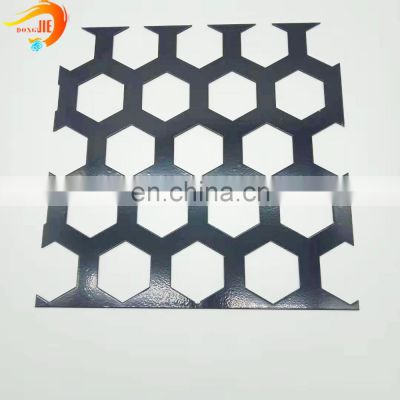 black powder coating balcony railing security hexagonal perforated metal customized