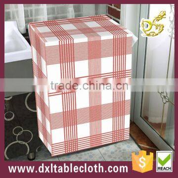 Printed pvc plaid graphic washing machine cover dust cover