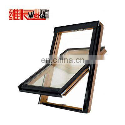 Aluminum wooden center pivot window hung windows