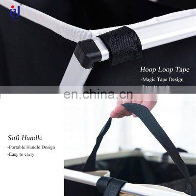 Collsilicone Apsible Mini Wicker Folding Laundry Basket Hands Free With Baby Animals photo-5