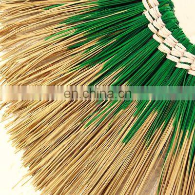 Wholesale Green Natural Seagrass Boho Mirror Decorative Wall Mirror Decor Art Decor Manufacturer Vietnam Supplier photo-3