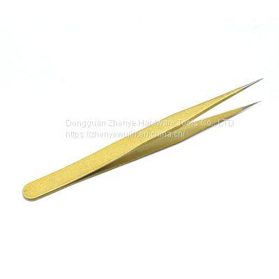 Planting and Grafting False Eyelash Tweezers High Tightness Eyelash Tweezers Golden Eyelash Tweezers Sticker Cute