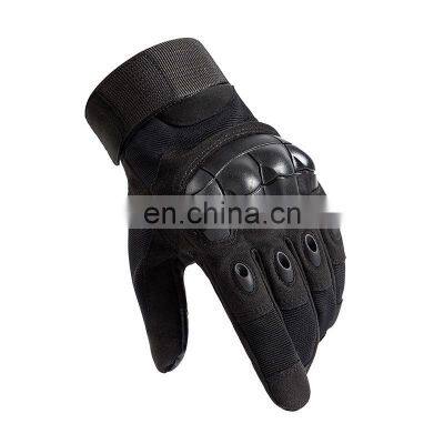 Custom Outdoor Sport Motorcycle Touch Screen Hard Knuckle Full Finger Combat Tactical Gloves For Winter photo-4