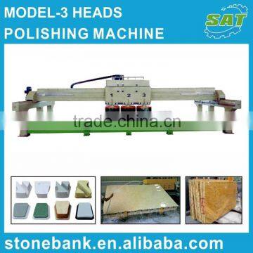 Three heads polishing machine