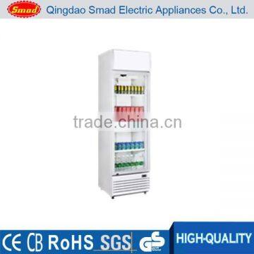 200L-660L Supermarket Upright Glass Door Auto Defrost Display Fridge photo-2