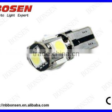 5smd T10 Canbus auto led bulb top sale t10 canbus led bulbs t10 12v t10 led car