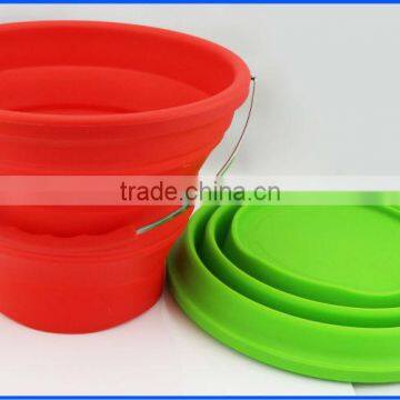 2016 Promotional Ideal Foldable Collapsible 10 Liter Bucket