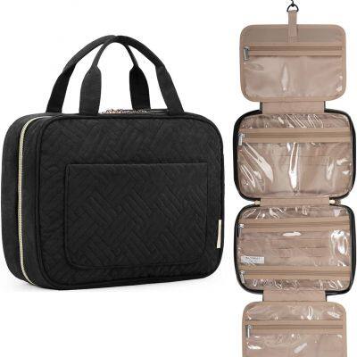 Travel Bag With Hanging Hook, Water-resistant Makeup Cosmetic Bag