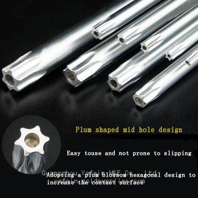 A Set of Matt Lengthened Arm Hex Wrench 9-piece Set of Plum Spanner Combination Maintenance Tools photo-4