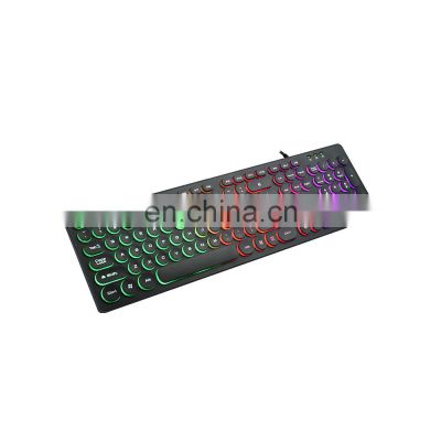 OEM business office characters luminous wired game keyboard can be customized