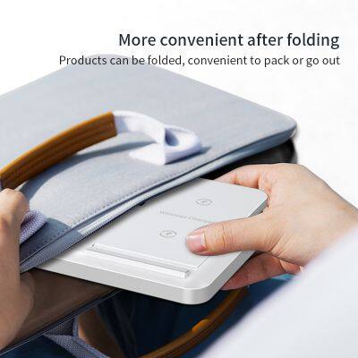 Foldable 15W 10W Fast Charge Wireless Charger Stand 4 In 1 Folding Wireless Charging Station Dock photo-6