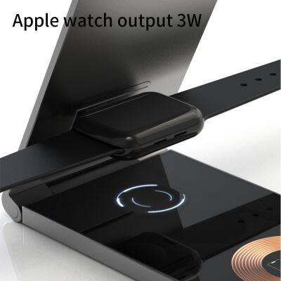 Foldable Ultra-Slim Transparent 3 In 1 Portable Magnetic Wireless Fast Charger photo-5