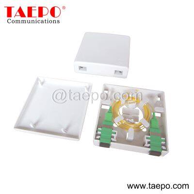 Sample Free 2 port SC Fiber optic surface mount box with SC adapters and pigtails from China Factory TAEPO for Sale