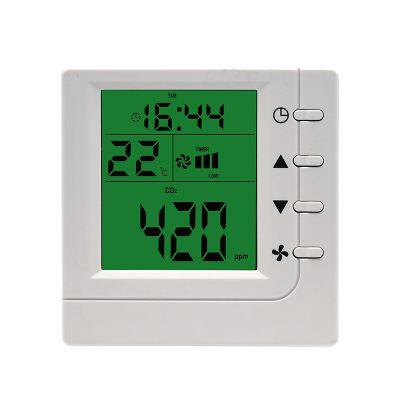 Real Time Monitoring Air Quality Data Temperature and CO2 RS485 Ventilation System Fresh Air Controller photo-2