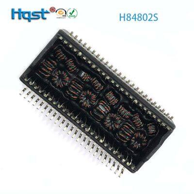 H84802S Dual Port SMD SOP-48 Pin Gigabit Ethernet Isolation Filter/Network Transformer 10/100/1000Mbps POE+ IEEE 802.3 for Route photo-3