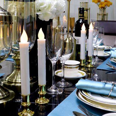 Professional Factory Supply Led Flameless Battery Long Household Electric Light Taper Candles photo-4