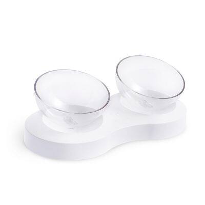 Shallow Cat Bowl​ Slow Feeder With Two Bowls photo-3