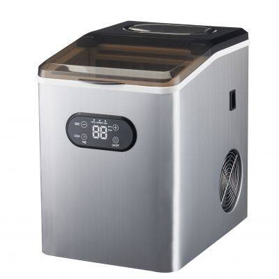 Ice Maker -- 24pcs Cube Shape, Stainless Steel Body, Capacity: 20-25kg/24h, Fast Ice Making, Self-cleaning photo-2
