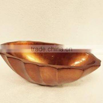 High quality best selling eco friendly lacquered metallic copper salad bowl from Viet Nam