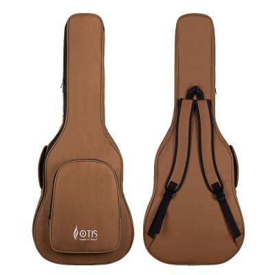 41ich Acoustic Guitar Bag Brown Colour Guitar Backpack Guangdong Manufacturer photo-2