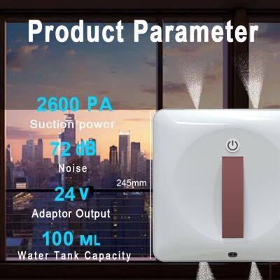 PUREROBO W-T50S Newest Launch in 2025 4 Port Water Spray Window Cleaning Robot One-touch Control Handsfree Robot Cleaner photo-2