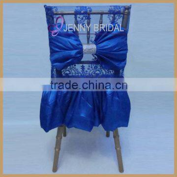 C104A royal blue lace wholesale wedding chair covers