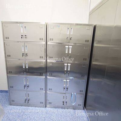 Kommerzielle Edelstahl-Schließfächer mit – Mehrfach-Tür-Einheiten für Schulen, Fitnessstudios und öffentliche Räume – Anpassbare Schließfach-Optionen photo-5
