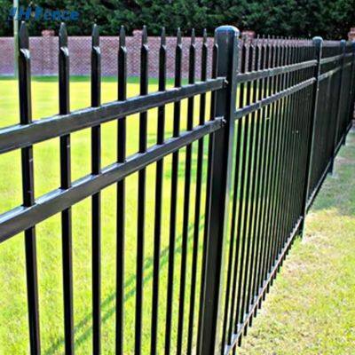 Maßgeschneiderter Zinkstahl-Geländer für Außenanlagen, Gärten, Balkone. Fabrikdekoration. Zinkstahl-Zäune für Höfe photo-2