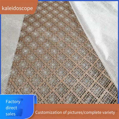 Dark Brown Woven Curtain Wall Decorative Mesh, Internal Isolation Mesh for Building Exterior Walls, Metal Industrial-style Grid, Customized Installation photo-3