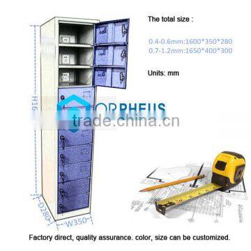 OEM Steel School Lockers Office Furniture Metal Locker Cellphone Locker Charging Station Cabinet