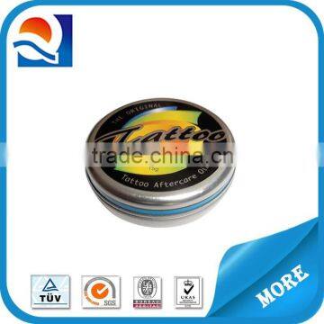 Small elegant lip balm tin box