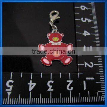 Red bear key chain,DIY charm