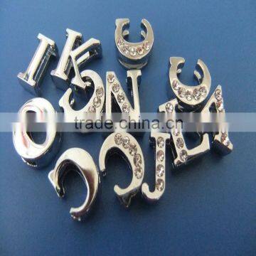 Compet Wholesale DIY 8mm Rhinestone Slider Letter Charms