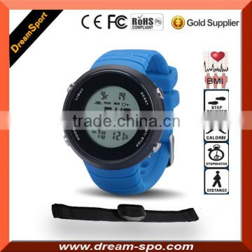 3D Pedometer Heart Rate Calorie Distance Watch Digital Led Fitness Women Men 30m Waterproof Sports Watch