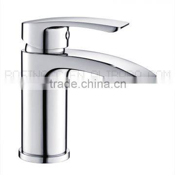 Bathroom Save Water Style Round Brass Body Single Handle Basin Tap