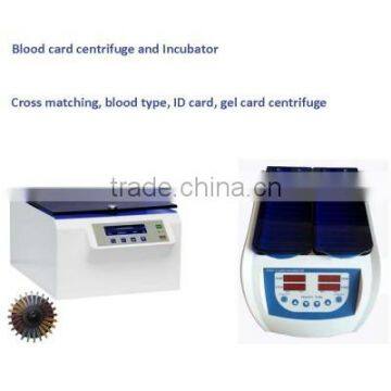 Gel card centrifuge blood group cards centrifuge blood testing with CE