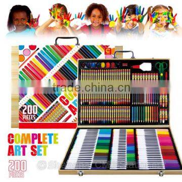 Rainbow kids travel art set